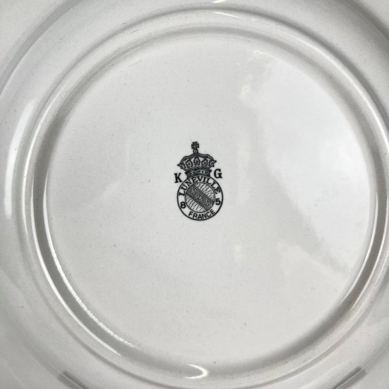 Image 1 of Set van 6 KG Lunéville "Réverbère" soepborden