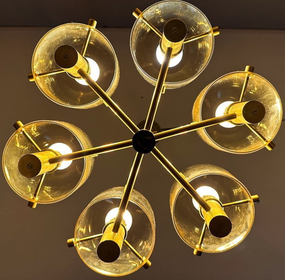 Image 1 of Vintage Amberkleurige Hanglamp