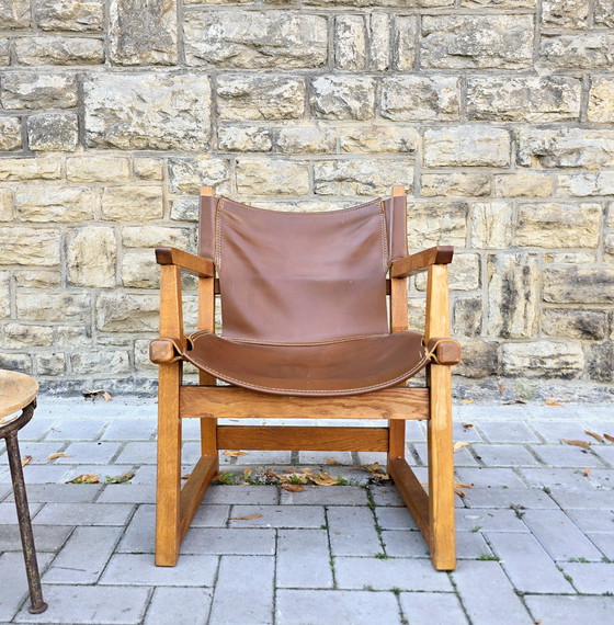 Image 1 of PACO MUÑOZ SAFARI STOEL STOELEN JACHTSTOEL JAREN 60 ZITGROEP MID CENTURY