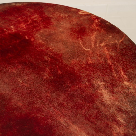Table basse Aldo Tura en parchemin, Mod. 826, peau de chèvre teinte à la main, Italie, 1950 – Tables basses (photo 26 of 27)