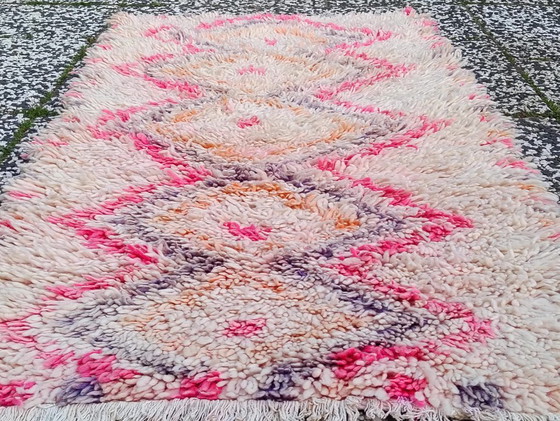 Image 1 of Hand-knotted Berber wool rug 170x77cm