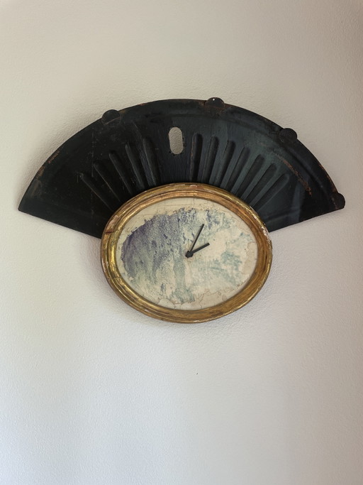 Reloj de diseño – klokken, Metal, Wood