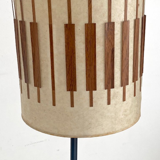 Image 1 of Lampadaire scandinave vintage 1960's teck et placage de teck