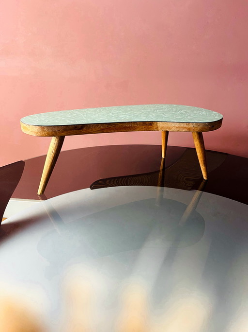 Kleiner Vintage-Nierentisch aus Formica