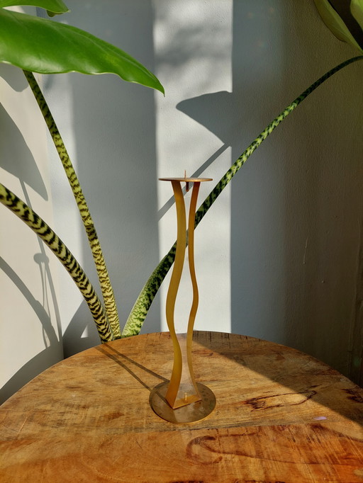 Chandelier jaune style Cec Lepage en Lucite