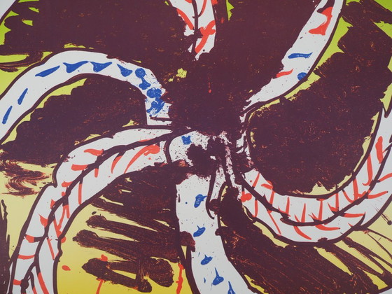 Pierre Alechinsky: Helix, Original Signed Lithograph Poster – Lithographs & prints, Paper (photo 5 of 5)
