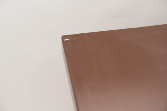Image 1 of Sideboard In Radica E Metallo Dorato Modernariato Anni ‘70