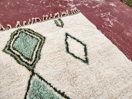 Authentic Beni Ouarain Rug 300x202 cm – Unbleached Wool – Rugs & carpets, Cotton, Scandinavian (photo 9 of 10)
