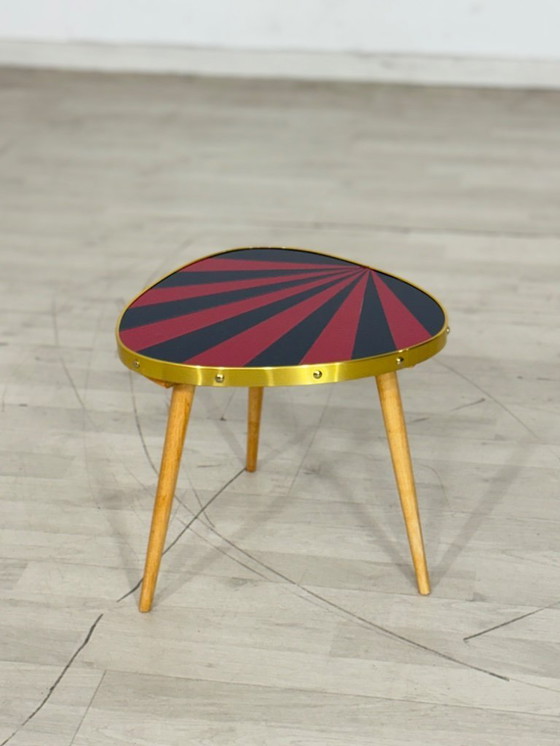 Image 1 of Tavolo vintage a forma di rene, portavasi, tavolino laterale, contenitore, Mid Century Modern