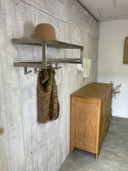 Garderobe aus Edelstahl aus den 80er Jahren
