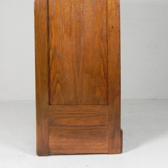 Image 1 of Eichenschrank mit Rollläden und 2 Rollläden, 148 cm hoch, 1950er Jahre