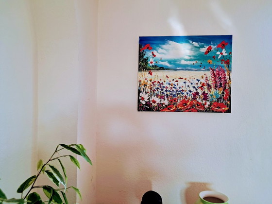 Evelina Vine - Flower Tango - Artist's Painting – Paintings & Drawings, Canvas (photo 7 of 9)