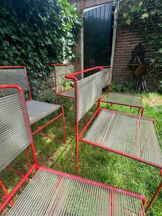 Image 1 of CHAISES "SPAGHETTI" FLY LINE PAR GIANDOMENICO BELOTTI POUR CMP PADOVA, 1970