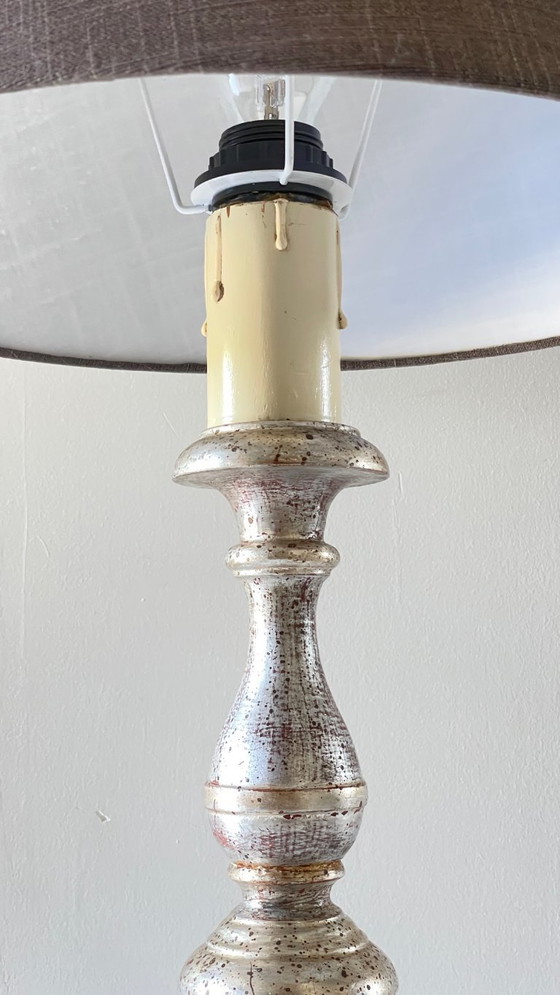 Image 1 of Versilberte Holzlampe, Die Akropolis - Paris
