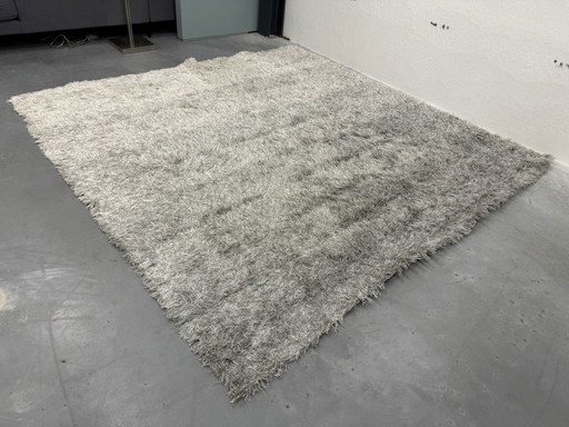 Alfombra Kinast 250x250 gris blanco 
