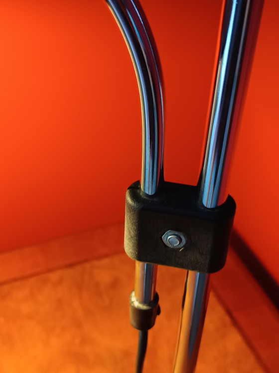 Mid-Century Modern - Anvia Almelo - J.J.M. Hoogervorst. – Tafellampen, Chrome (photo 6 of 7)