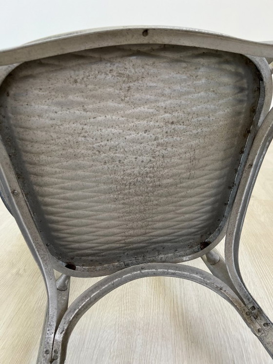 Image 1 of Aluminiumstühle - Avec-Plakette « Gaston Viort - Salon de Provence »