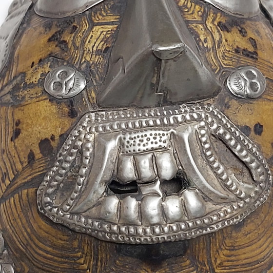 Image 1 of Ritual Tibetan Turtle Shell Mask Kapalas Offering Bowl