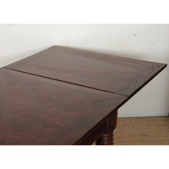 Image 1 of Extendable dining table, French work from the 1940s