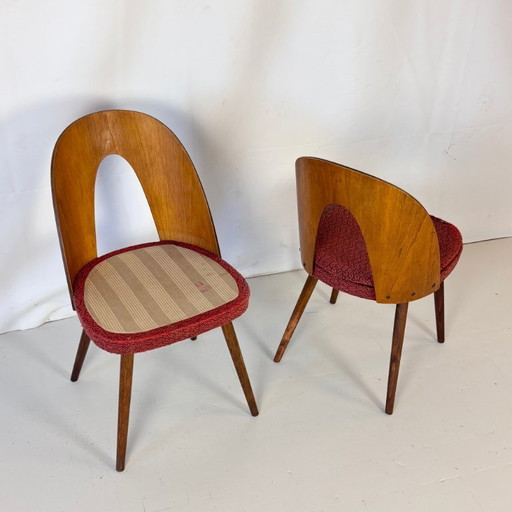 Set of 4 Antonín Šuman Dining Chairs for Tatra Nábytok, 1960s — Vintage Czechoslovakian Design (Needs Refurbishment)