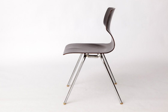 Image 1 of 6 Flötotto Pagwood Chairs – German Design Classic, 1970s, Chrome & Plywood