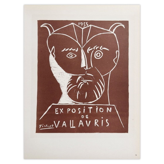 Image 1 of Pablo PICASSO AF 1955 - Exposition Vallauris poster 1959