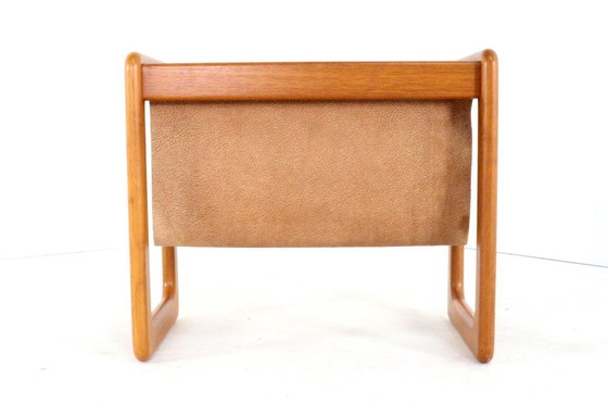 Image 1 of Vildbjerg furniture factory reading holder magazine rack vintage teak Danish
