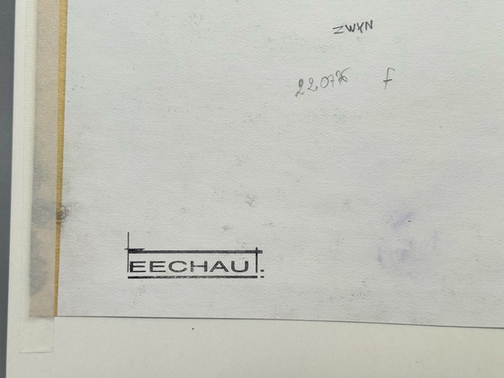 Image 1 of Eugène Eechaut (1928-2019) - Abstract landscape, 1975, signed, framed