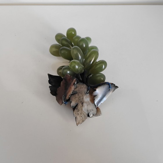 Image 1 of GRAPPOLO D'UVA DECORATIVO - ONICE / GIADA