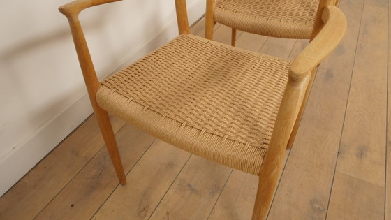 2 x Niels Otto Moller Esszimmerstühle | Modell 56 | Eiche | Restauriert – Niels Otto Møller, Wood, Vintage (photo 7 of 11)