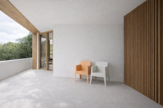 Image 1 of Vintage Mid-Century Italian Modern Atlantide Collection Toy Plastic Chairs by Philippe Starck for Driade, 1990, Set of 4