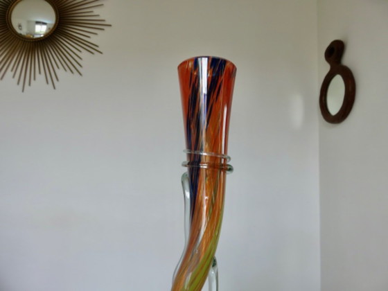 Large vase, soliflore, in blown Murano glass, 1960s-70s (photo 4 of 9)