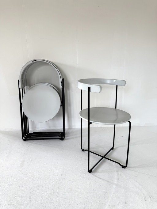 5x Design-Klappstuhl 'Soley', Kusch & Co '80