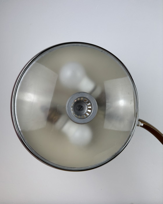 Image 1 of Brutalist Fase Boomerang 2000 Table Lamp by Luis Pérez de la Oliva 1960s-1970s Industrial Design Spain, Mid-Century, Space Age