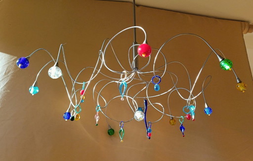 Harco Loor Design Lamp Strawberry Sweet 12 Murano Spheres