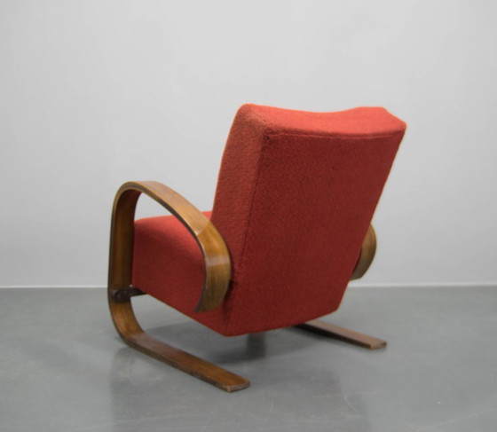 Image 1 of Rare fauteuil de style Alvar Alto par Navratil, années 1930, étiqueté