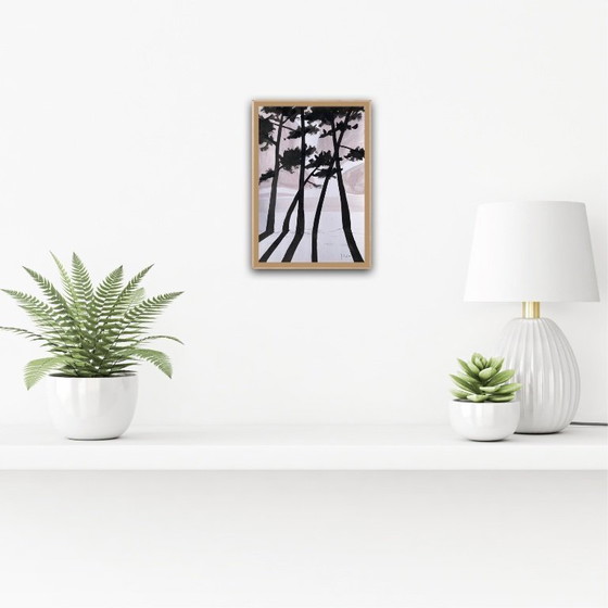 Image 1 of Encre de Chine sur papier blanc Format 30x21cm. 