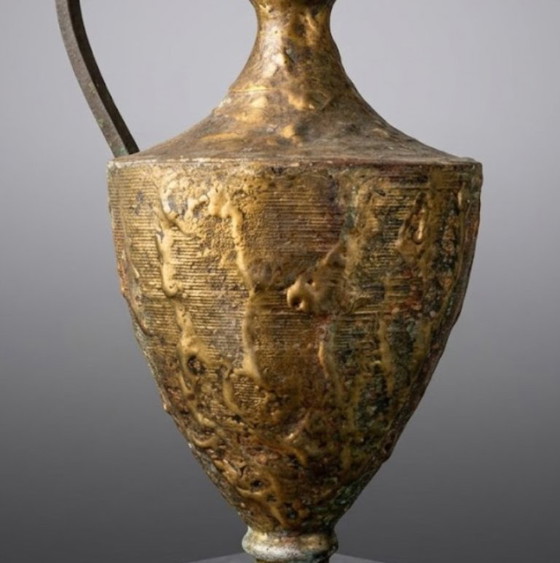 Max Bre grote brutalistische kan soliflore vaas karaf – Decoratieve objecten, Brons (photo 4 of 7)