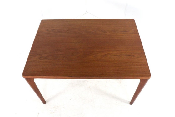 Image 1 of Henning Kjaernulf for Vejle extendable dining table table Danish vintage