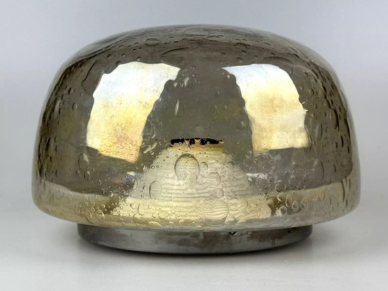 Image 1 of 60s 70s plafondlamp Plafoniere Flush Mount Böhmer Leuchten Duitsland Glas