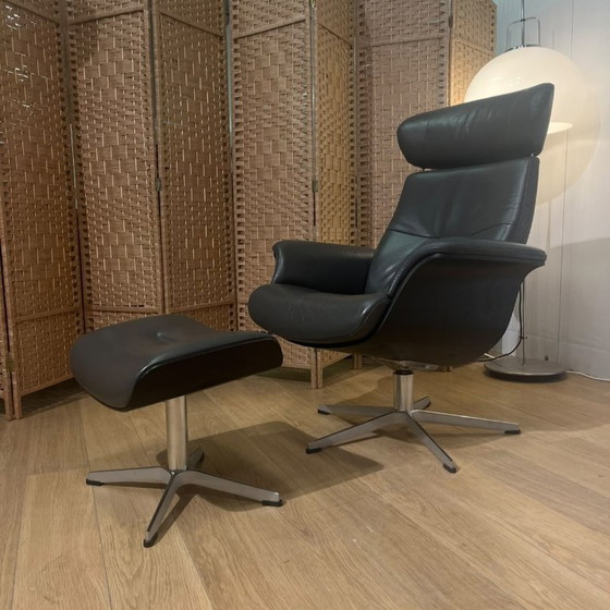 Image 1 of ZGAN Conform Time Out Fauteuil Zwart Leer