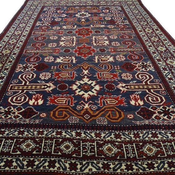 Image 1 of Seltene afghanische Decke – 210 x 140 cm – 100 % Wolle – handgeknüpft