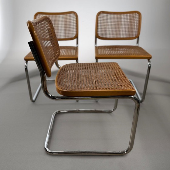 Image 1 of Set of 6 Cesca Chairs by Marcel Breuer for Gavina, 1960s
