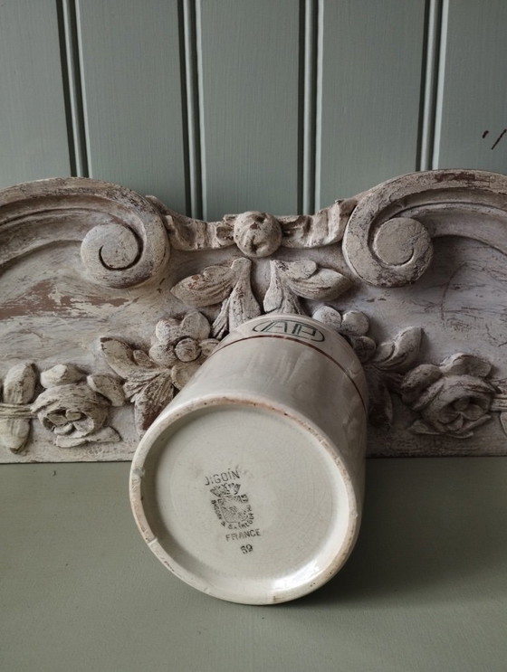 Image 1 of Antieke aardewerken pot "AP"