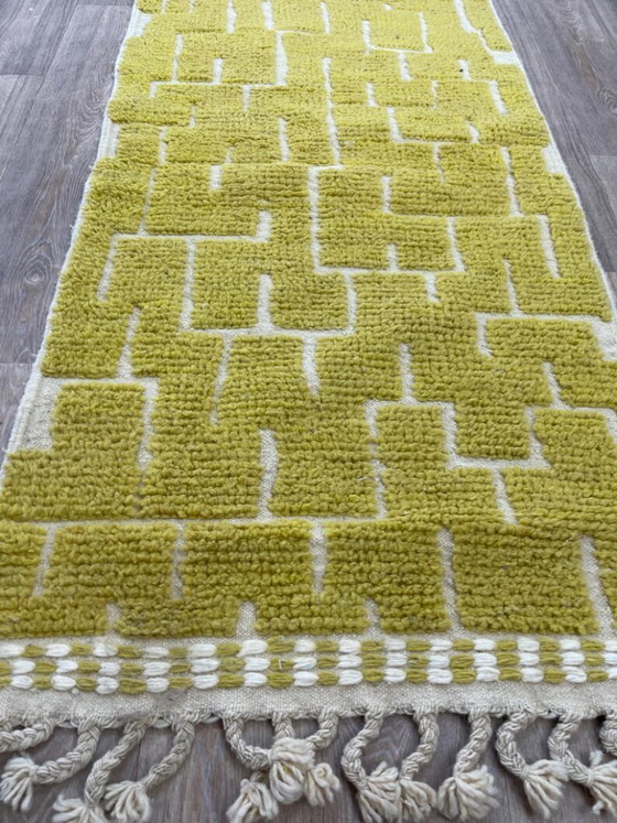 Image 1 of Handgefertigter Läuferteppich 300 cm x 70 cm