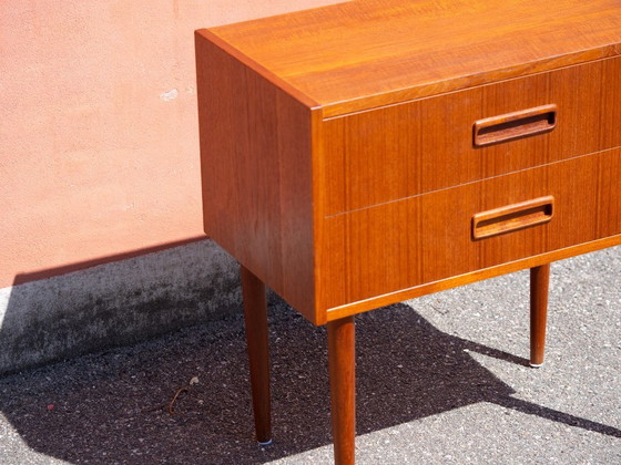 Deense vintage teakhouten ladekast uit de jaren 60 – Ladekasten, Wood (photo 4 of 12)