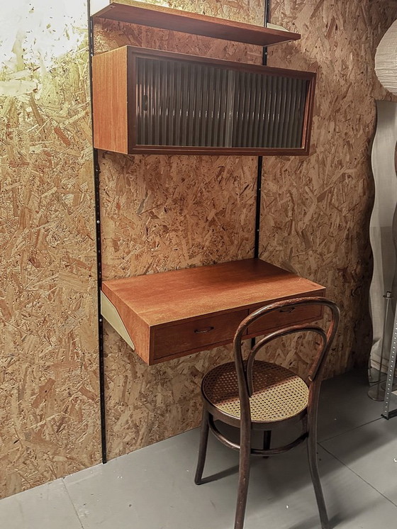 Image 1 of Mobiletto da parete vintage - scaffale - scrivania - credenza