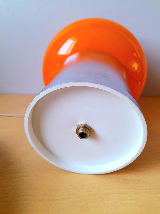 Image 1 of Lampe space age en opaline orange 1970