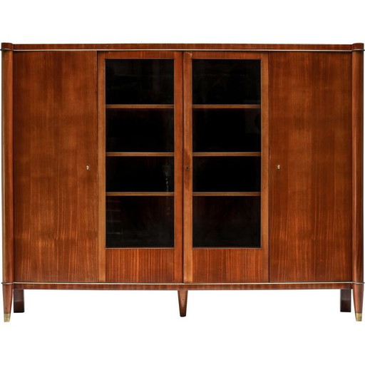 Bibliothèque Vintage Art Déco par De Coene Voltaire, France 1920