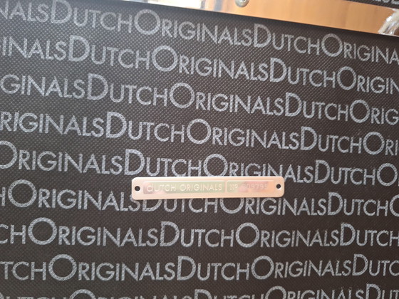 Image 1 of 2x Dutch Originals Gispen 423 armchairs + Gispen 443 ottoman